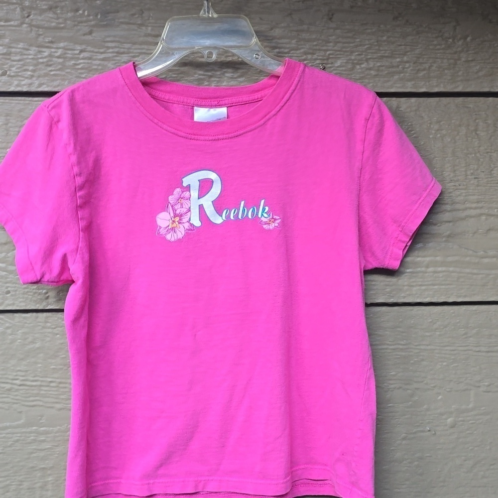 Reebok Women's Pink T-shirt vtg y2k L large